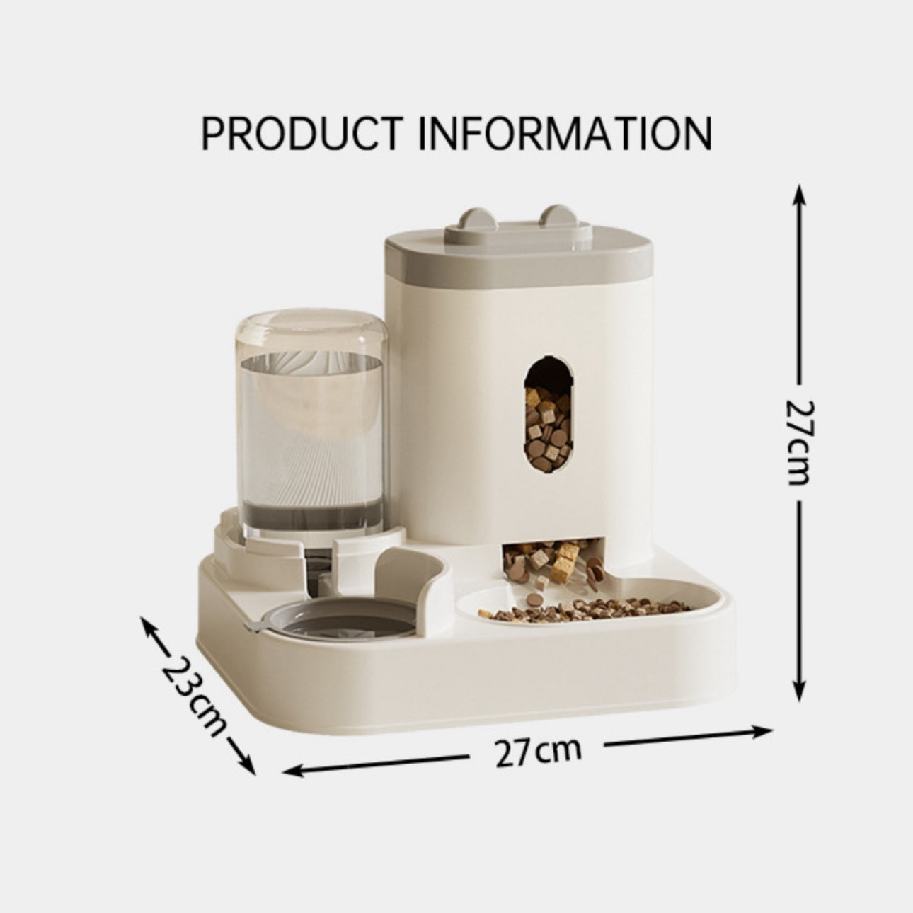2in1 Pet Automatic Feeder Water Bowl Cat Dog