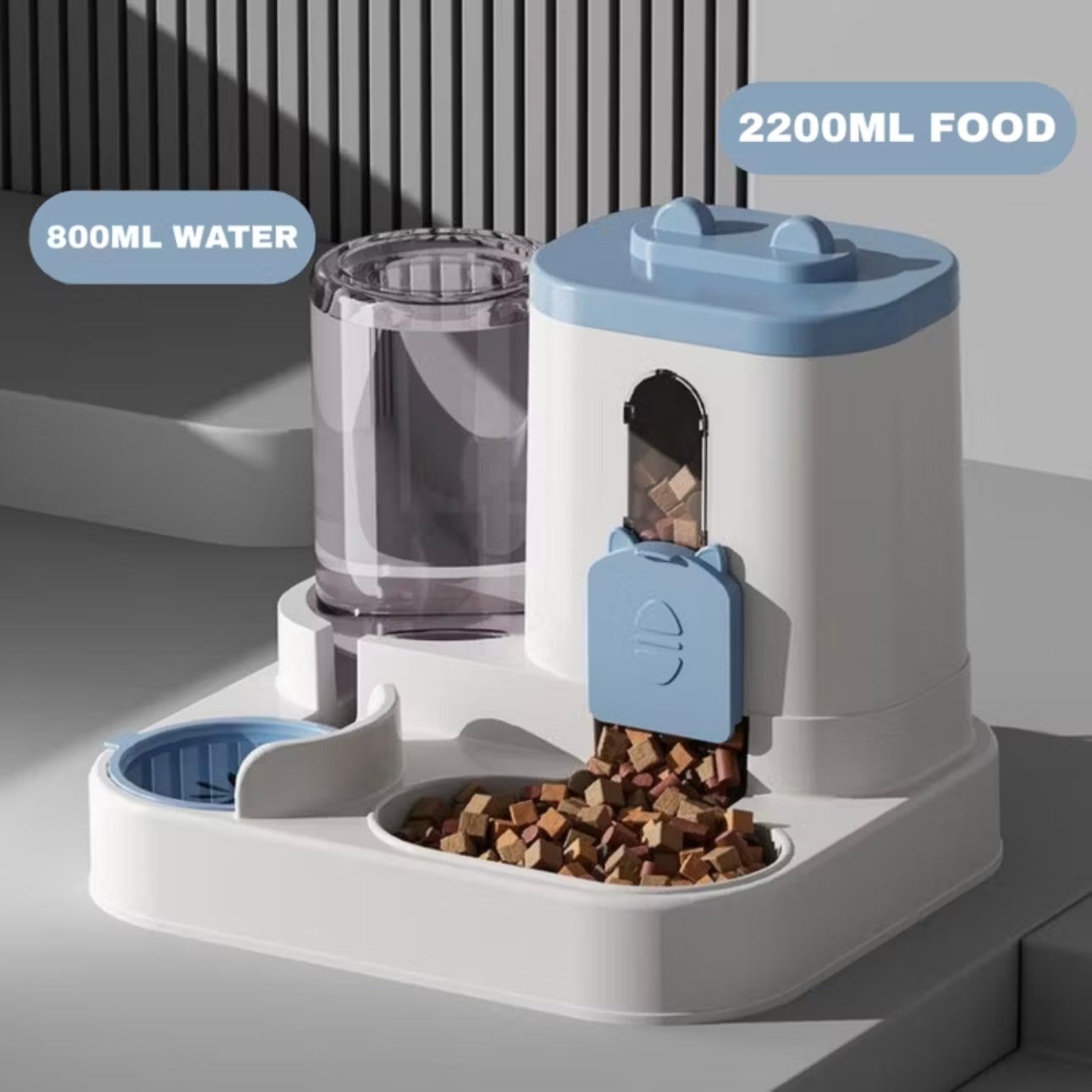 2in1 Pet Automatic Feeder Water Bowl Cat Dog