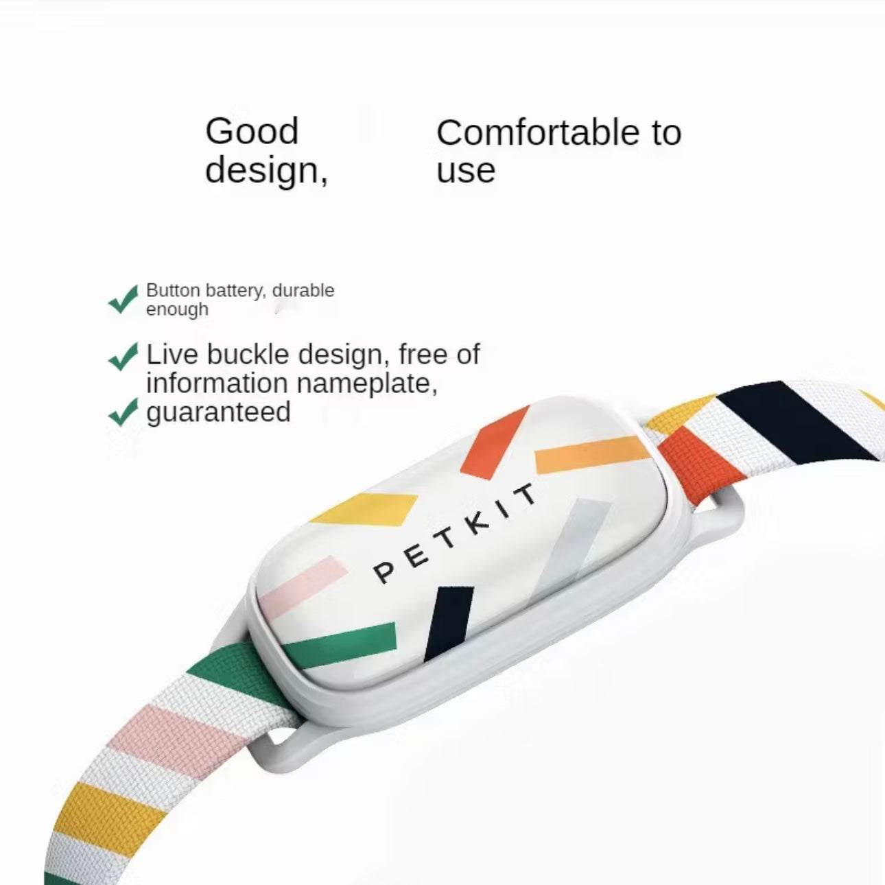 Smart Pet Dog Cat Collar Tag Bluetooth Tracker